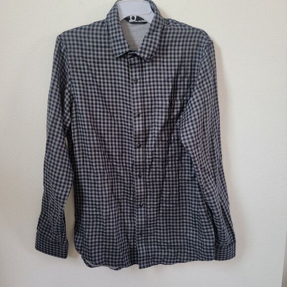 Travis Mathew Men's Plaid Longsleeve Button Up 100% Cotton‎ Shirt Size Medium - Picture 1 of 16
